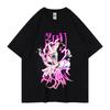 Japanese Animation Dragon Ball Short-sleeved Devil Buou Printed T-shirt Crew Neck Clothes Men and Women Couple Clothing Summer