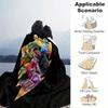 1pc Colorful Power Rangers Home Decor Blanket: Perfect Gift for Bedroom, Living Room, Travel, Camping, Car, Beach, Office Nap, Cozy Flannel Throw for