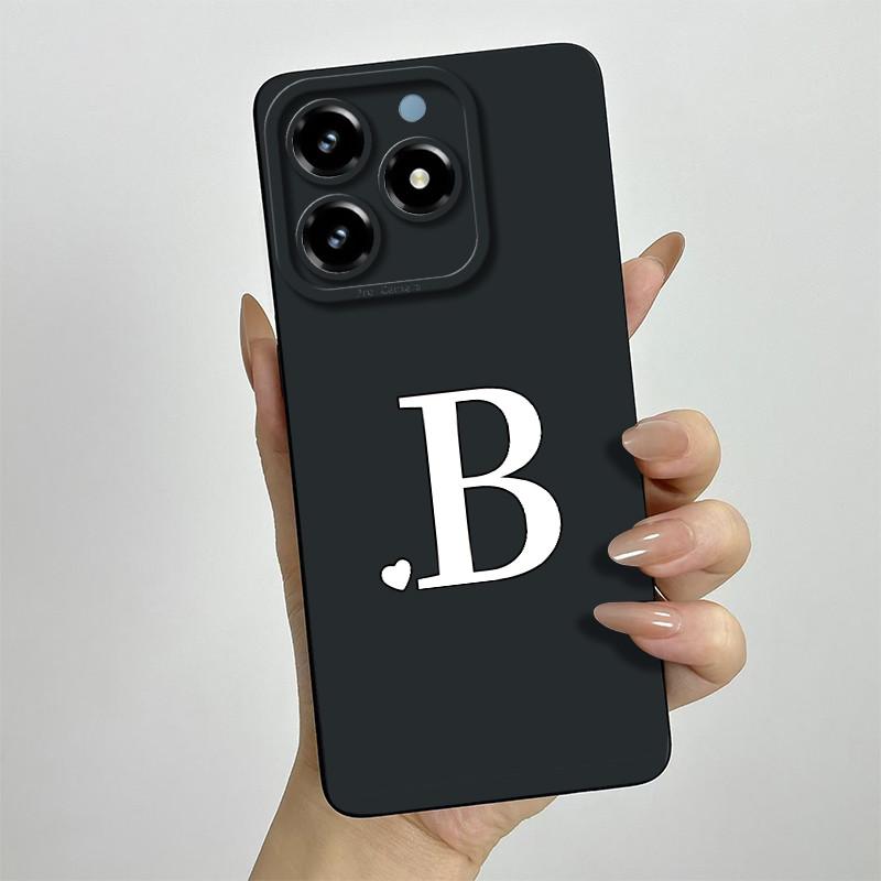 Für Realme C63 C61 Handyhülle Niedliche Buchstaben Rückseite Für Oppo Realme C 61 C 63 Weiches Flüssigsilikon Kameraschutz Fundas