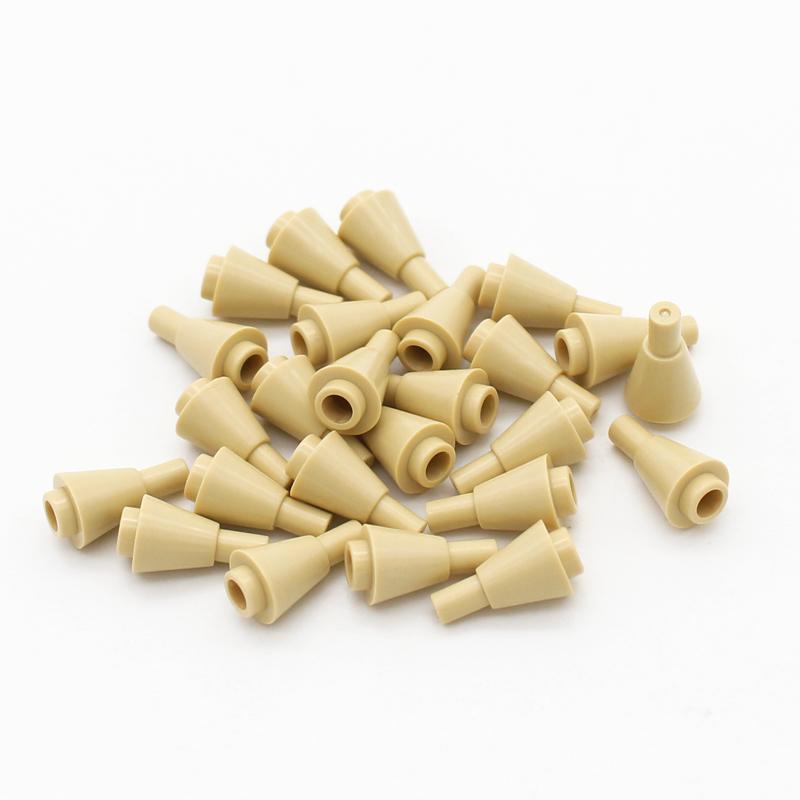 120pcs Brick 11610 Cone 1x1 Inverted with Bar Building Blocks Ice Cream Cone Educational Toy Compatible Assembles