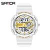 Sanda 6073 Elektronisch Tiener Student Horloge Mode Trend Cool Herenhorloge