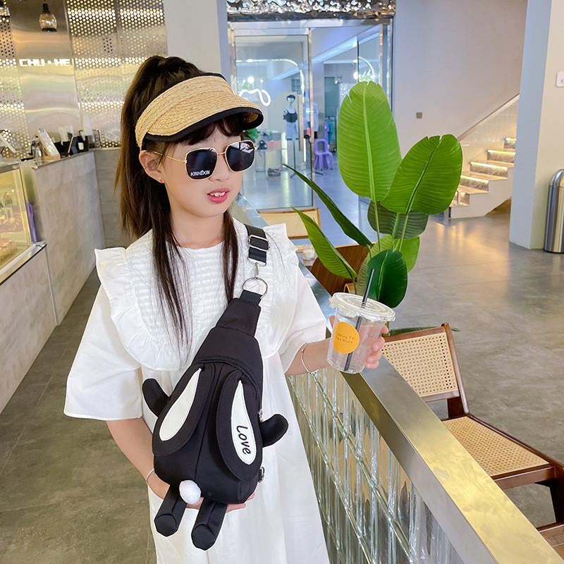 Adorable Children's Cartoon Rabbit Crossbody Bag Stylish Nylon Backpack For Kids