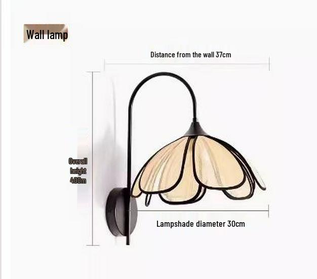 Nordic Minimalist Petal Chandelier: French Cream Style for Bedroom & Walk-in Closet