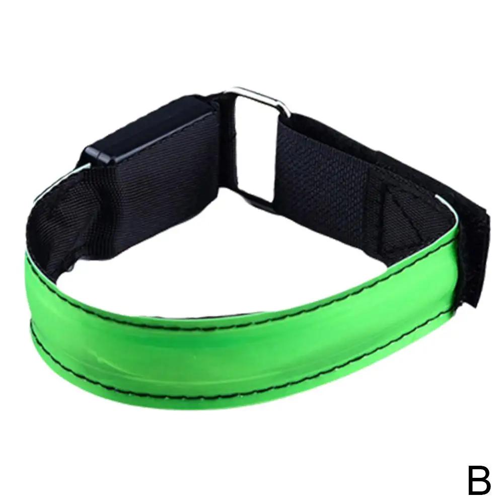 

LED Luminous Night Reflective Armband Ankle Flash Light USB Charging Outdoor Sports Reflective Safety Belt For Bicycle Cycl N7E8