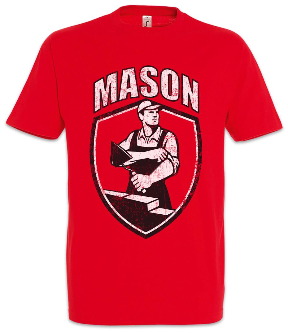 Mason I T-Shirt Housebuilder Bricklayer Brickie Homebuilder Construction Worker M