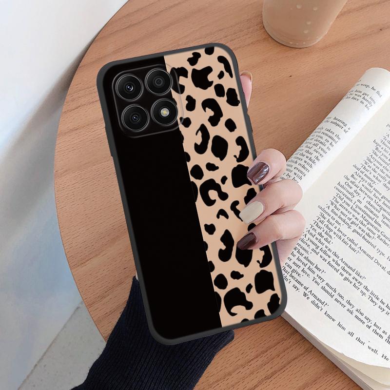 For Honor X6B 4G X8B 200 Smart X6 400 Pro Lite Phone Case Fashion Leopard Print Back Cover Soft Silicone Shockproof Funda Coque