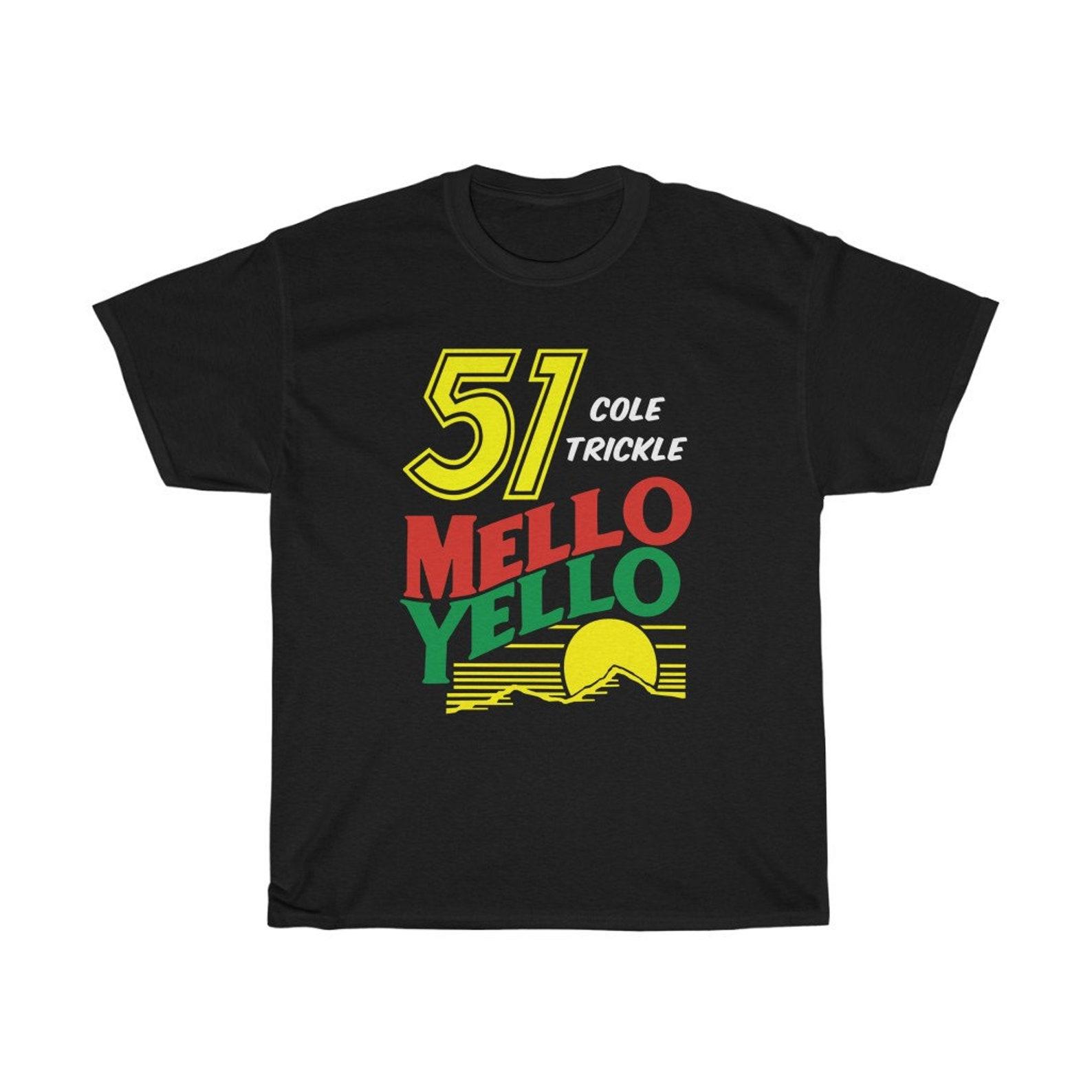 Cole Trickle 51 Enjoy Mello Yello Navy Black T-Shirt Size S to 5XL 4XL