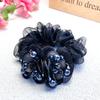 Korean High-end Hair Ring Headband Ball Head Female Simple High Elastic Hair Band Flower O-shaped Hair Ring