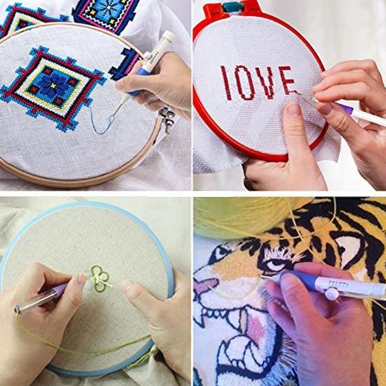 Craft Pen Punch Ace Ață de brodat Kit punct de cruce Accesoriu de cusut DIY