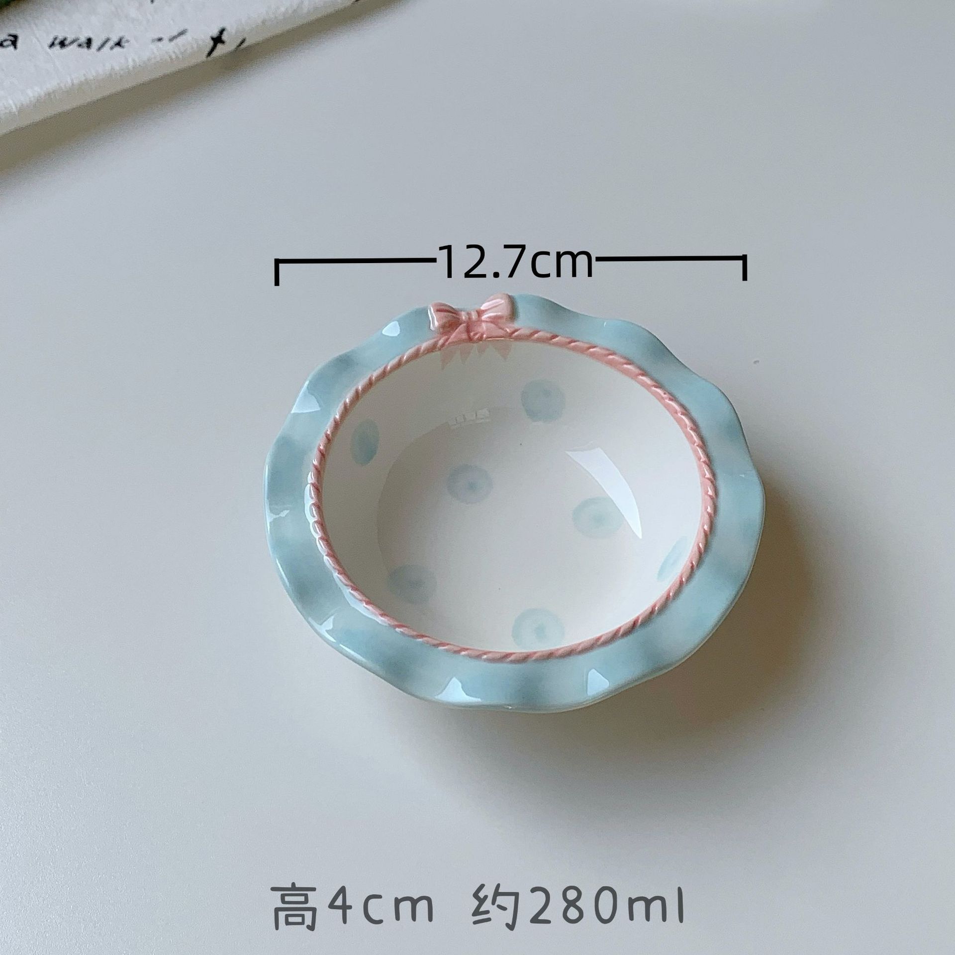 

INS Стиль Корейский Стиль Девушка Сердце Розовый Керамический Набор Столовых Приборов Горошек Бантик Милая Маленькая Миска Рисовая Чаша Глубокие Тарелки Милые Тарелки