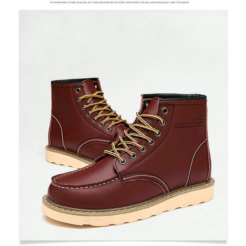 Ботинки мужские повседневные высокие ботинки рабочие ботинки для пар обувь Big Scalp 35 красный 3519₽