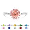 Rose Cut High Carbon Diamond Jewelry 925 Sterling Silver Ladies Ring Simple Sweet Elegant Wedding RingGood product