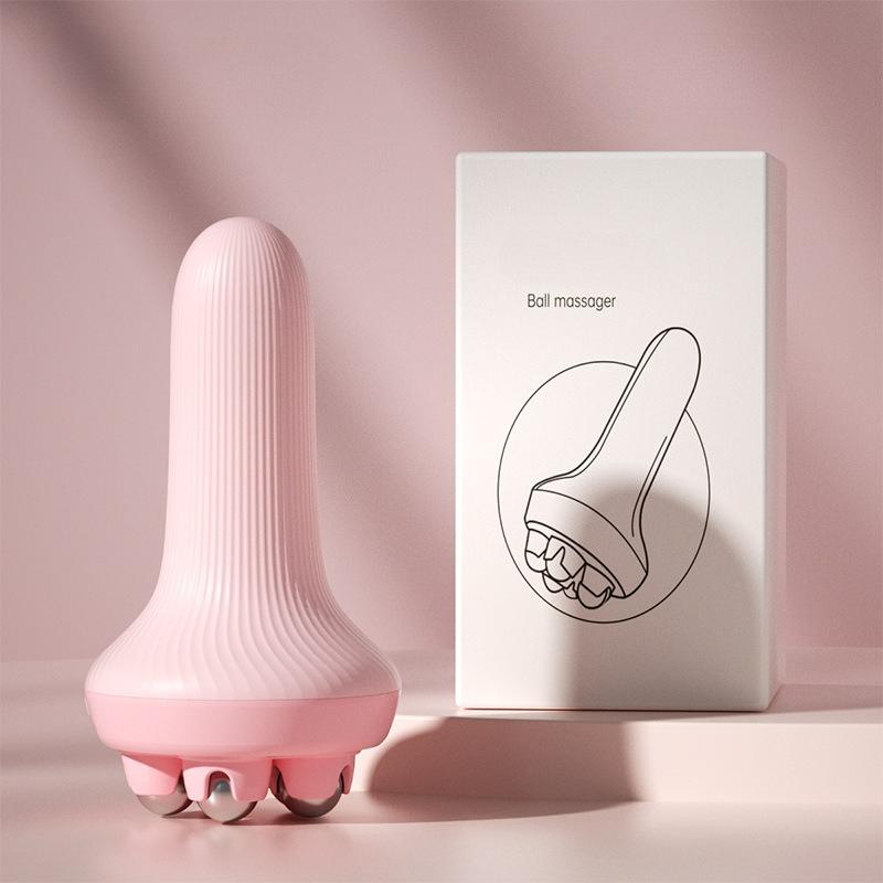 Roller Ball Massage Device Roller Full Body Massage Equipment Relax Massage Ball Roller For Muscles Back Neck Foot Calf Leg Muscle розовый