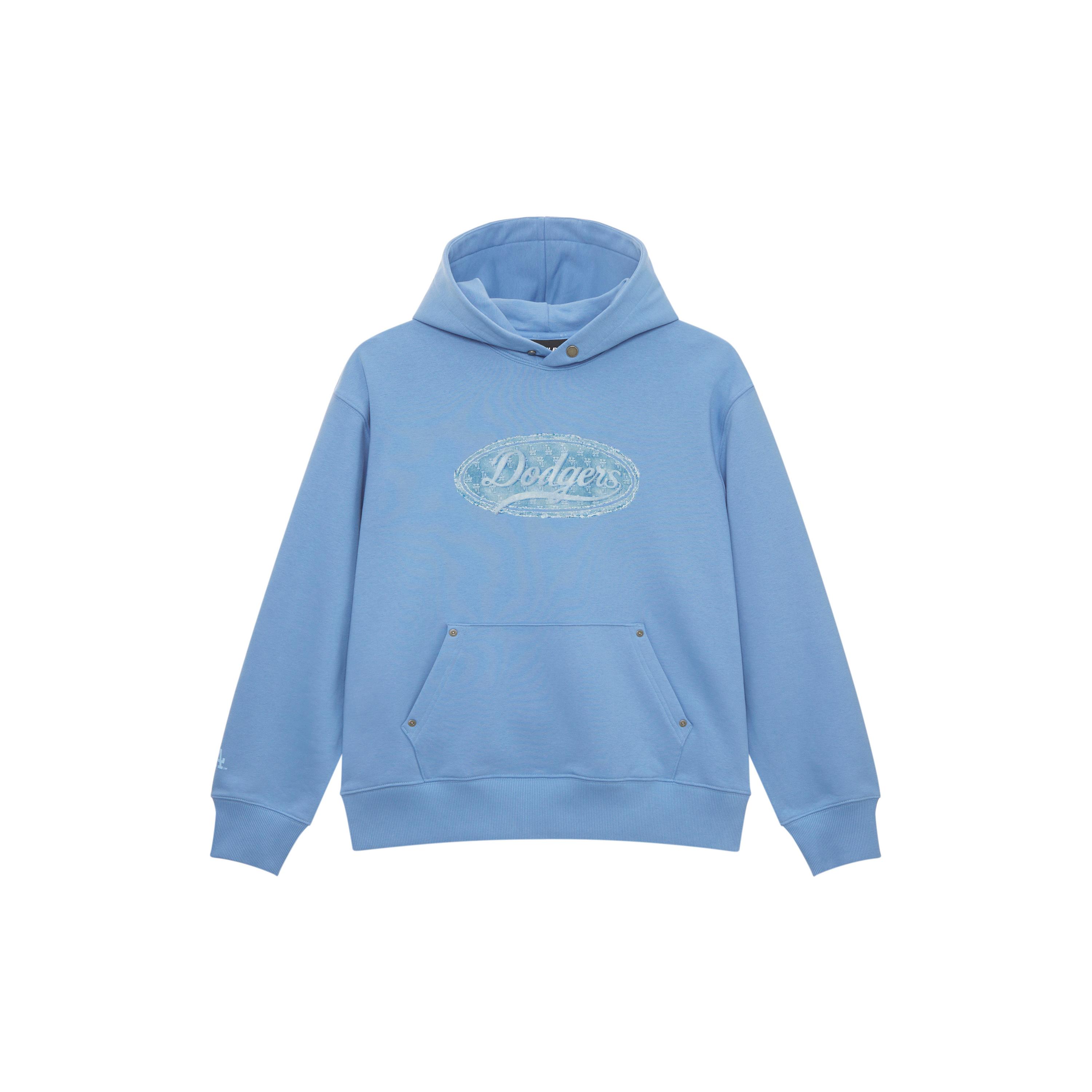 MLB MONOGRAM SS25 Sweatshirt Unisex Dark Sky Blue 3AHDM0551-07SBD XS