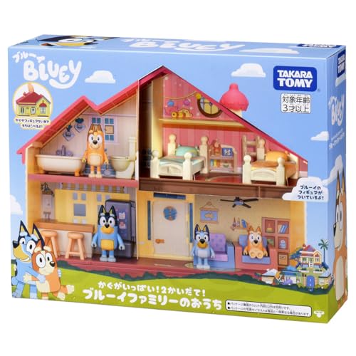TAKARA TOMY Bluey Scented! 2-Story Set! Bluey Family House