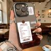 Coffee Shop Menu Receipt Design Hard Phone Case for Xiaomi Redmi Note 15 14 13 12 11 Pro Plus Shockproof Protective Cover