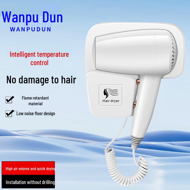 Compact Wall-Mounted Hair Dryer