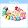Wood Shaker Natural Rattle Toy Infant Sensory Cognitive Growth Gift Randomly One