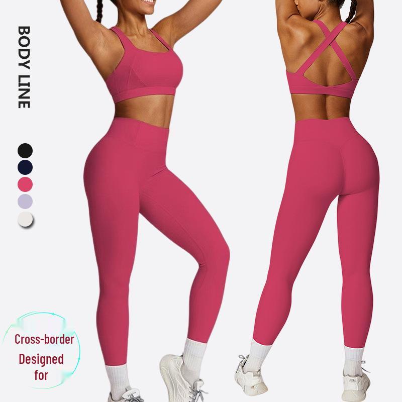 Tuta da Yoga Autunno/Inverno Delicata sulla Pelle: Set Canotta Controllo Pancia ad Alta Elasticità e Abbigliamento Fitness