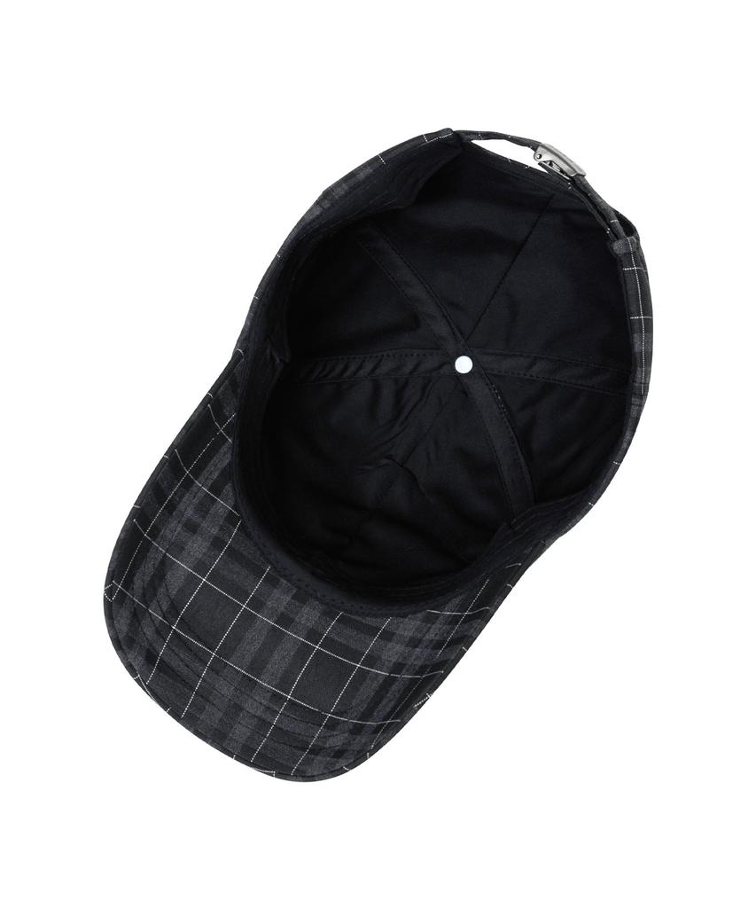 AJOBYAJO Check Baseball Cap [Black]