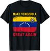 US Flag Venezuelan Flag Make Venezuela Great Again Unisex T-Shirt