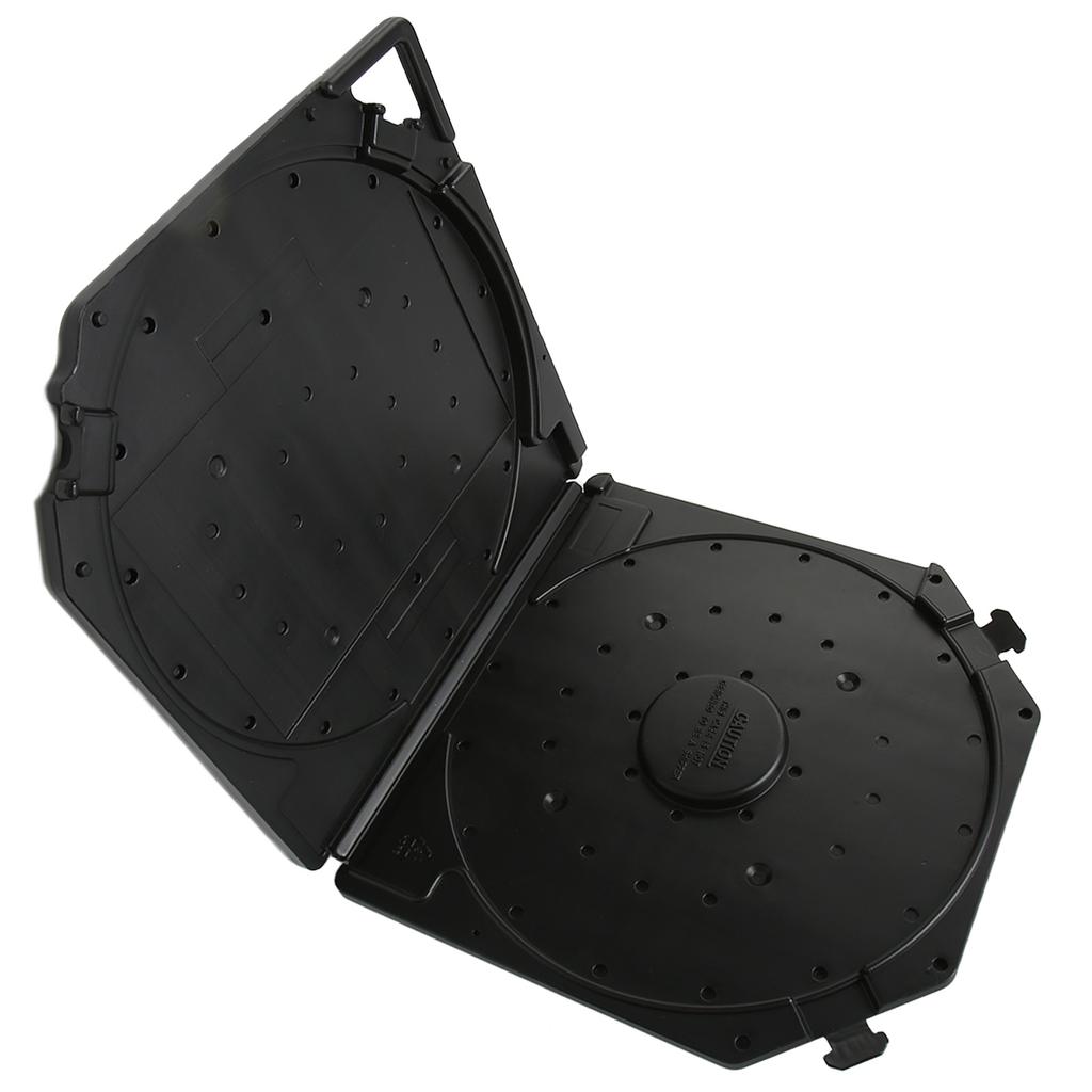 10 Inch Empty Tape Reel Storage Box Scratch Resistant Full Protection Open Reel Sound Tape Box for Sound Tapes Black