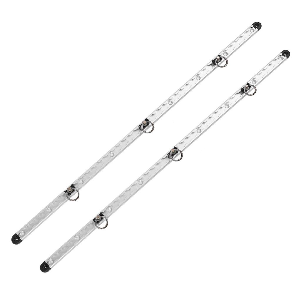 1 Pair Aluminum L Track Rail 100cm Cargo Securing Lashing Rail L Track Tie Down System Kit with Round Stud Fittings