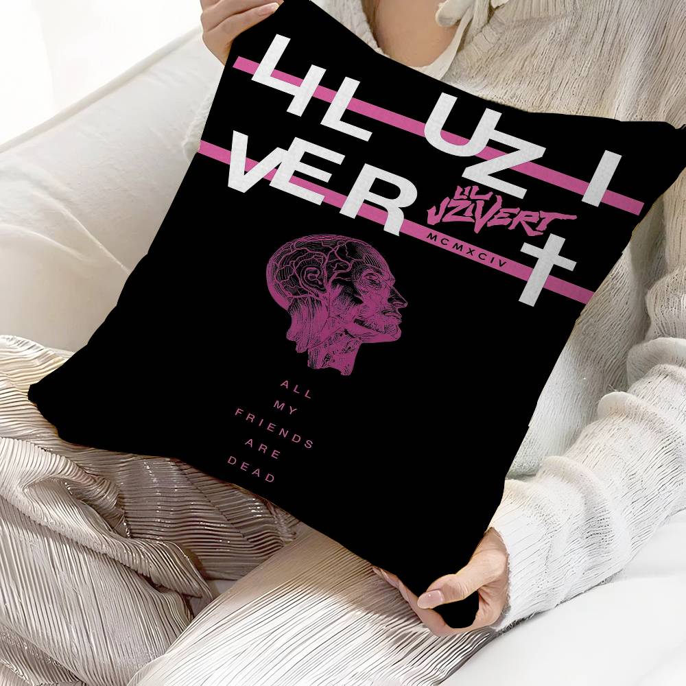 Lil Uzi Vert Singer Pillow Gift Home Office Decoration Bedroom Sofa Car Cushion Cover Case 45X45