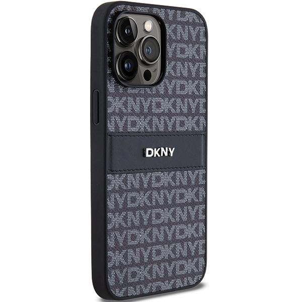 Dkny Dkhcp14Xprthslk Iphone 14 Pro Max6.7 Czarny/Black Hardcase Leather Mono Stripe & Metal Logo