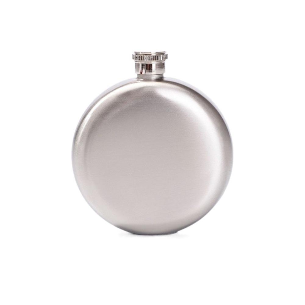 Stainless Steel Round Whiskey Flask 5/8 Oz Hip Flask Portable Pocket Wine Flagon Outdoor