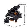 Música Mini Cena MOC Blocos de Montar Criativos Montagem Piano Triangular Vertical Conjunto DIY Tijolos Brinquedos Para Crianças Presentes de Natal