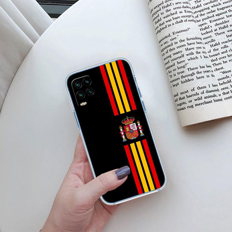 Spain Flag Transparent Phone Case for Motorola Moto E22I E22S E22 E32 E40 E7 E7I G Plus Power Play Stylus G22 G14