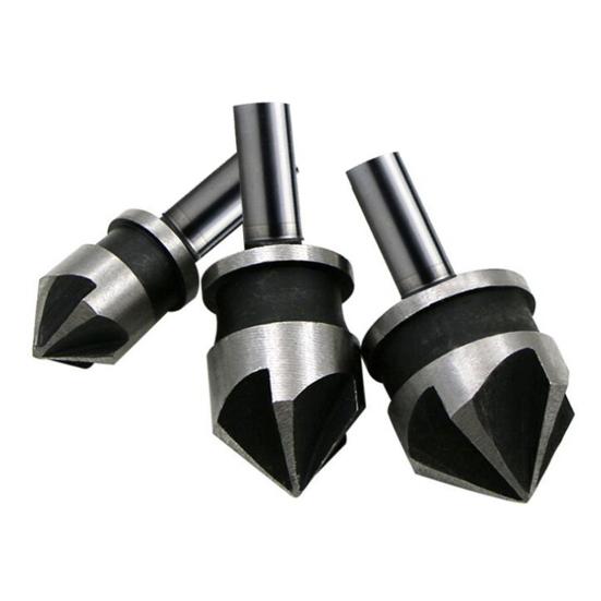 3Pcs 12/15/18mm Countersink Drill Bits High Strength Rust-proof Corrosion-Resistant Heat Treated High-carbon Steel Wood Metal Boring Drill Bits Kit