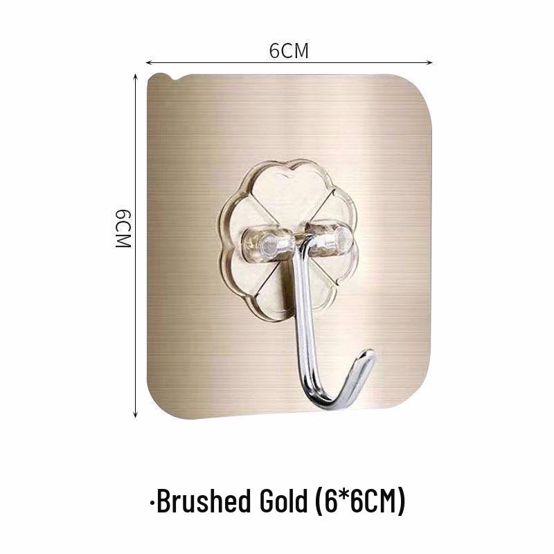 Transparent Seamless Adhesive Hooks - Strong Load Bearing for Home, Kitchen & Bathroom