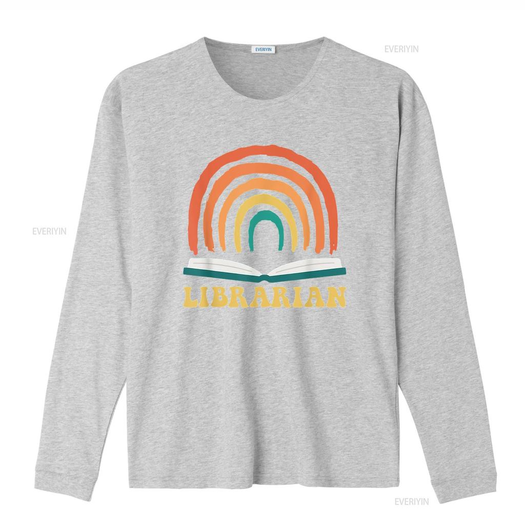Librarian Vintage Reading Books Retro Rainbow Trendy Women s T Shirt  Summer Top with Unique Print vintage Washed Stretched
