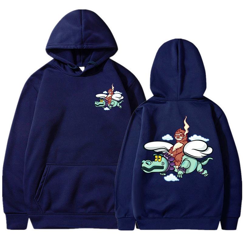 Men's Women's Loose Warm Hoodies Crocodile Mount Animal Prints Comfortable Casual Sweatshirts