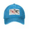 Hummingbird and Flowers Baseball Cap Snap Back Hat Custom Caps Designer Hat Custom Cap Unisexs Luxury Womens