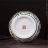 Elegant Chinese Ceramic Craft with Enamel Detailing Desk Ornament for Home Decoration and Gift Giving