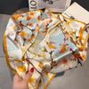 100% Pure Silk Scarf for Women Hairband Foulard High Quality Square Female Fashion Neckerchief Shawl Wraps Hijab Bandana Scarves