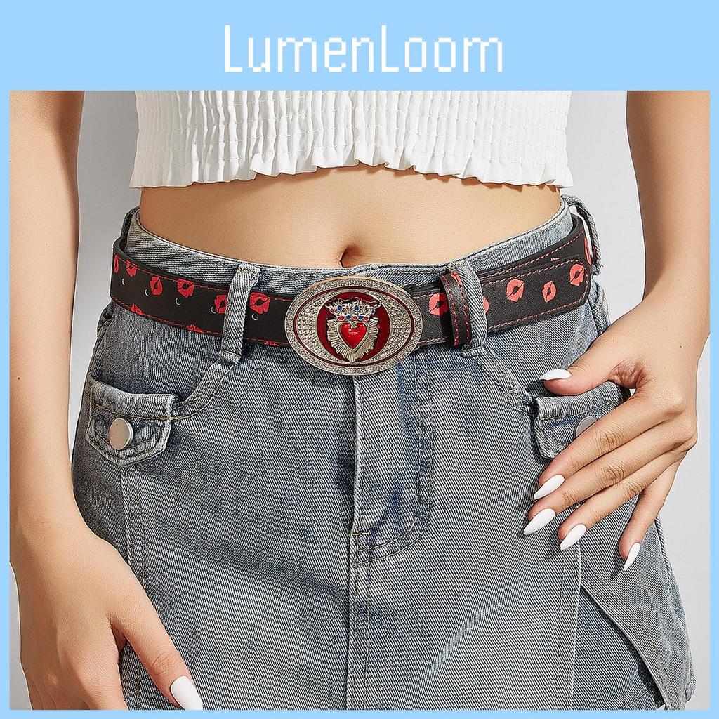 Retro Y2k Heart Pattern Metal Belt For Teen Fashion Accessories