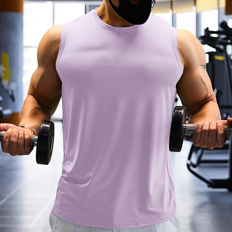 Men's Sleeveless Vest Man Bodybuilding Shirt Sports and Leisure Fitness Wear Athletes T-shirt Mens Singlet Running Vests Dryfit