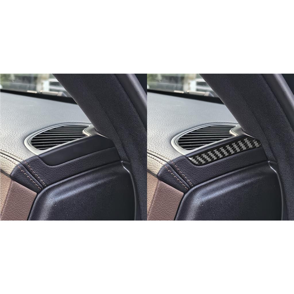 For Benz S-Class W222 2013-2020 Carbon Fiber Dashboard Air Vent Outlet Side Panel Cover Trim Car Interior Accessories Sticker