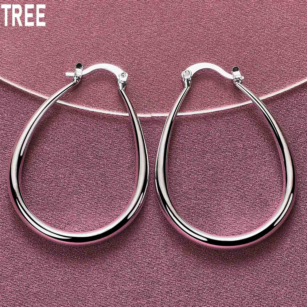 925 Srebrne kolczyki w kształcie litery U Modna biżuteria ślubna