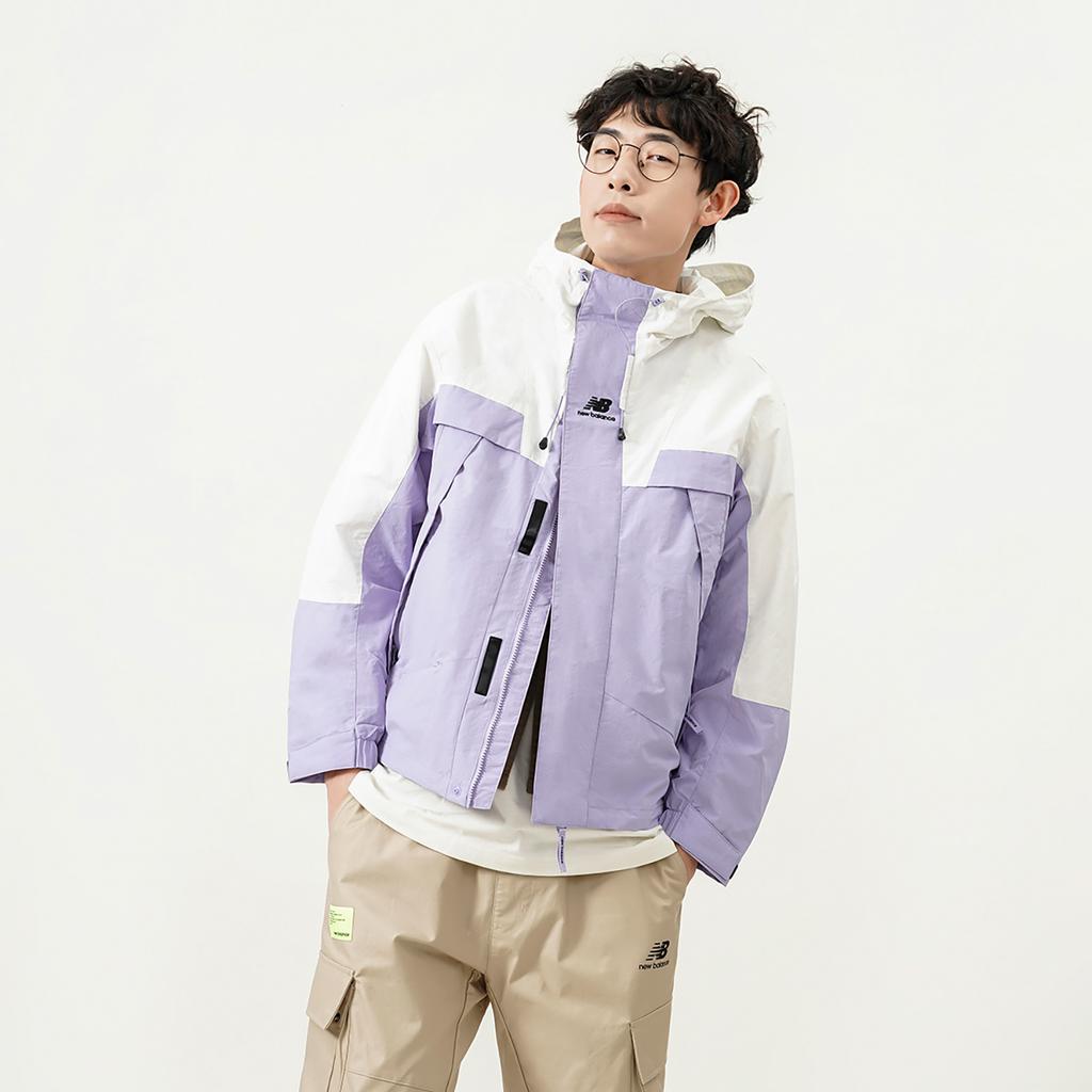 New Balance Jackets Unisex Purple Hooded Moderate Other 5AC14103-DV