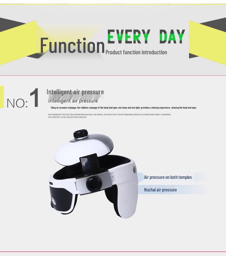 Automatic Scalp Massager Helmet for Migraine and Fatigue Relief, Sleep Aid, and Meridian Dredging.