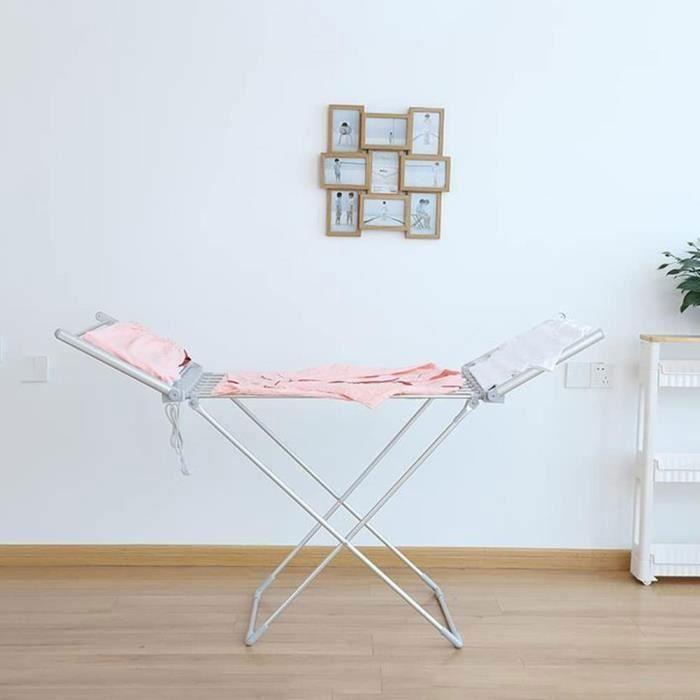 Sèche-Linge Electrique À Ailes, Porte-Serviettes D'intérieur sur PiedSéchoir Pliable À Faible Consommation D'énergie, 230W, A375