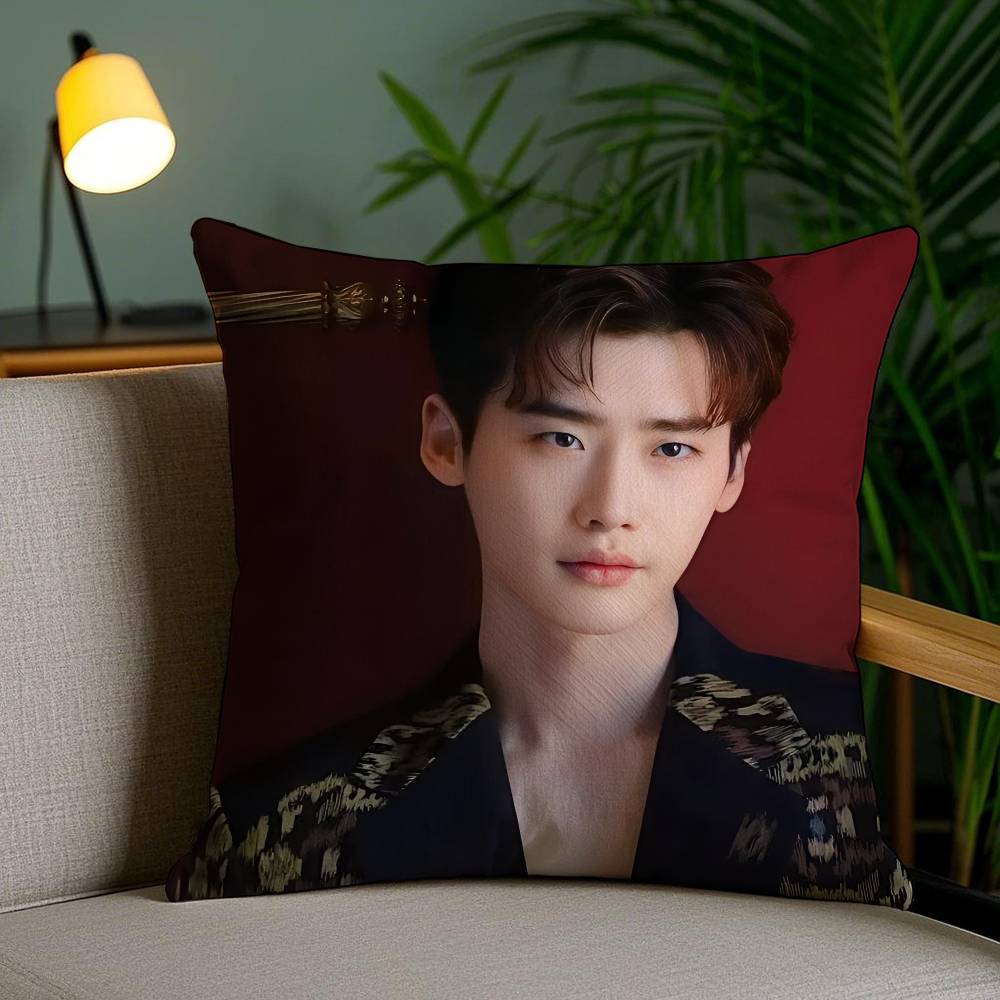 Lee Jong Suk Kissenbezug Büro Sofa Schlafsaal Stuhl Rücken Kurzplüsch Doppelseitiger Druck Heimkissenbezug