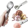 1PC Ice Cream Spoon Stainless Steel Ball Digger Scoop Multifunctional Frozen Yogurt Gelato DIY Scooper Home Kitchen Supplies ZYF
