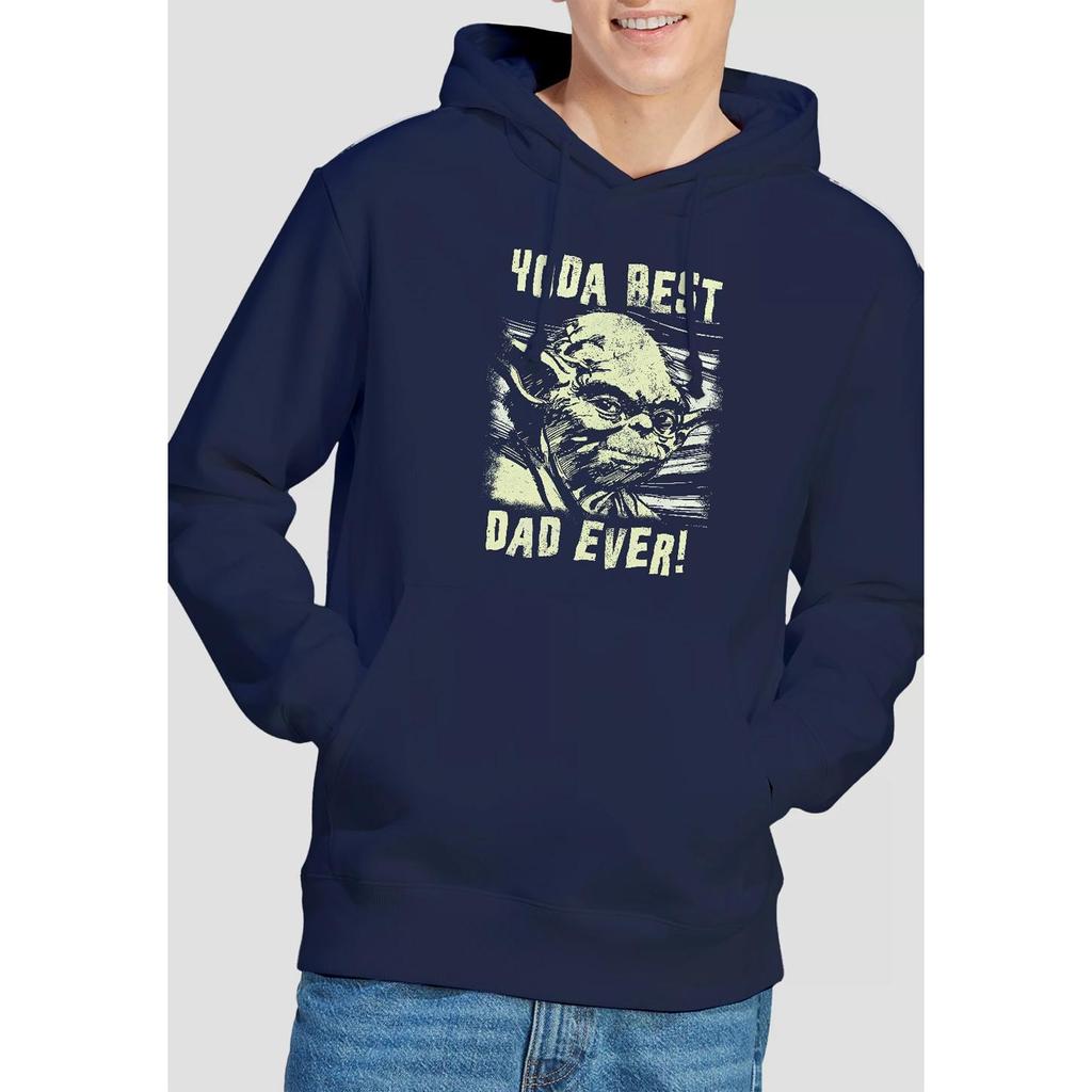 Star Wars Mens Yoda Best Dad Comic Hoodie