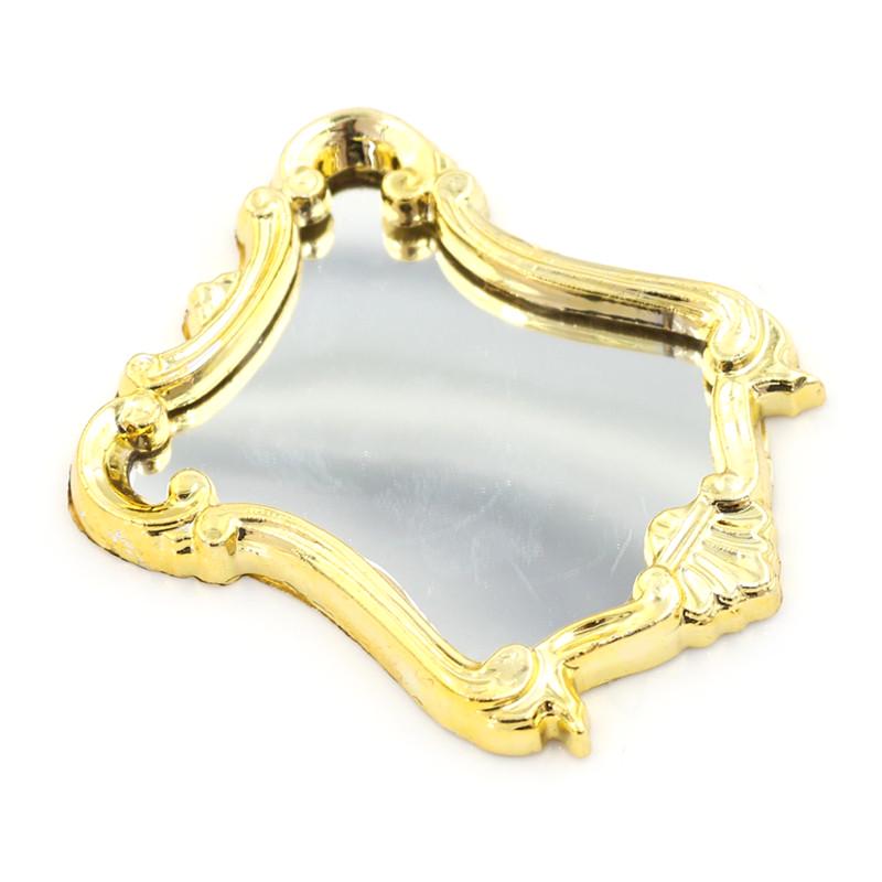 1/12 Dollhouse Miniature Frame Accessories Furniture Miniature Mirror Wall Room Mirror Doll House Mirror